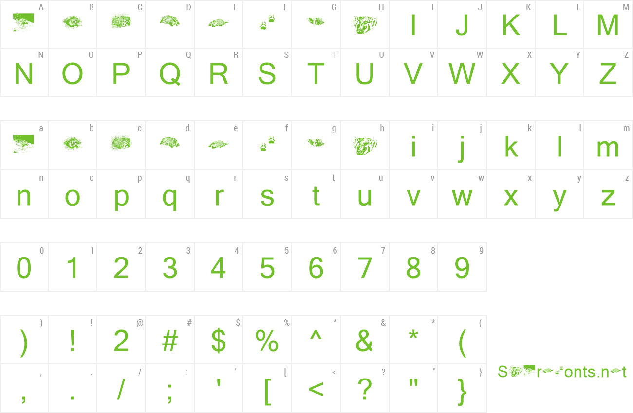 Font KR Crystal's Badgers preview